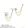 Wholesale Electroplated Stainless Steel Flower Tassel Earrings For Women