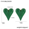 Wholesale Electroplated Stainless Steel Geometric Heartshaped Earrings For Women In Light Luxury Style