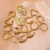 Wholesale Electroplated Stainless Steel Geometric Square Heart U Shape Love Earrings For Women