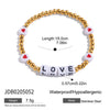 Wholesale Electroplated Stainless Steel Heart Open Bracelet Light Luxury Jewelry For Women