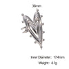 Wholesale Electroplated Stainless Steel Heart Shape Open Ring Women's Hand Jewelry