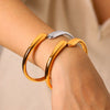 Wholesale Electroplated Stainless Steel Teardropshaped Bracelet Accessories
