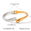 Wholesale Electroplated Stainless Steel Teardropshaped Bracelet Accessories