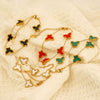 Wholesale Electroplated Titanium Steel Animal Zodiac Bow Butterfly Bracelet For Women And Unisex In Ins Style