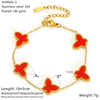 Wholesale Electroplated Titanium Steel Animal Zodiac Bow Butterfly Bracelet For Women And Unisex In Ins Style