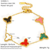 Wholesale Electroplated Titanium Steel Animal Zodiac Bow Butterfly Bracelet For Women And Unisex In Ins Style