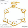 Wholesale Electroplated Titanium Steel Animal Zodiac Bow Butterfly Bracelet For Women And Unisex In Ins Style