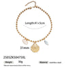 Wholesale Electroplated Titanium Steel Beaded Shell Ceramic Necklace For Women Sweet Cool Sexy Ins Nature Style
