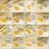 Wholesale Electroplated Titanium Steel Geometric Heart Flower Wave Shape Opening Adjustable Hollow Ring For Women