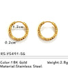 Wholesale Electroplated Titanium Steel Stainless Steel Personality Earrings
