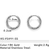 Wholesale Electroplated Titanium Steel Stainless Steel Personality Earrings