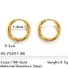 Wholesale Electroplated Titanium Steel Stainless Steel Personality Earrings