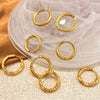 Wholesale Electroplated Titanium Steel Stainless Steel Personality Earrings