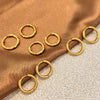 Wholesale Electroplated Titanium Steel Stainless Steel Personality Earrings