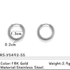 Wholesale Electroplated Titanium Steel Stainless Steel Personality Earrings