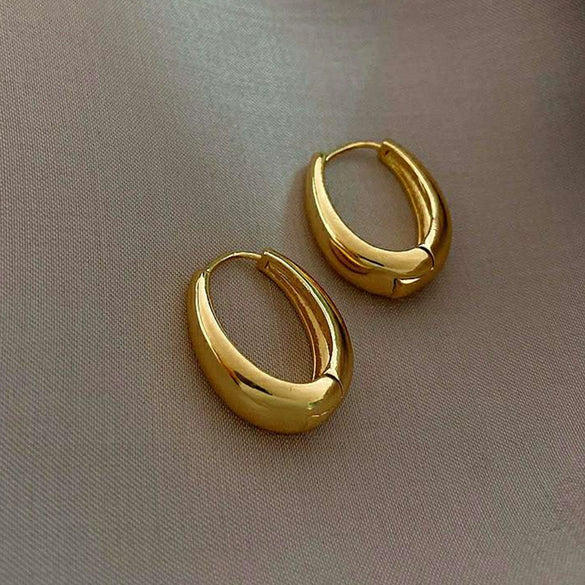 Wholesale Elegant All Match Simple Cold Style Unisex Earrings Stainless Steel Electroplated