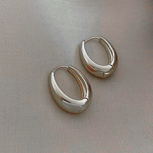Wholesale Elegant All Match Simple Cold Style Unisex Earrings Stainless Steel Electroplated