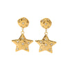 Wholesale Elegant All Match Titanium Steel Earrings With Star Pattern And 18K Vacuum Plating In Furnace For Women