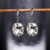 Wholesale Elegant And Versatile Square Zircon Earrings For Women Copper Geometric