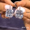 Wholesale Elegant And Versatile Square Zircon Earrings For Women Copper Geometric