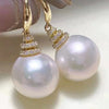Wholesale Elegant Artificial Pearl Earrings Copper Geometric Style For Women