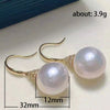 Wholesale Elegant Artificial Pearl Earrings Copper Geometric Style For Women