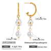 Wholesale Elegant Casual Minimalist Geometric Flower Stainless Steel Electroplated Earrings For Women