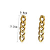 Wholesale Elegant Chain Tassel Earrings For Women High Grade Stainless Steel Geometric Design Electroplating Treatment