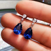 Wholesale Elegant Copper Drop Shape Zircon Earrings For Women