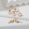 Wholesale Elegant Geometric Copper Electroplated Earrings For Women