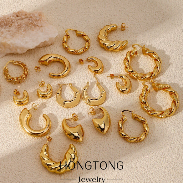 Wholesale Elegant Geometric Copper Electroplated Women's Earrings