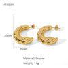Wholesale Elegant Geometric Copper Electroplated Women's Earrings
