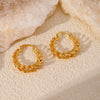 Wholesale Elegant Geometric Copper Electroplated Women's Earrings