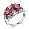 Wholesale Elegant Geometric Copper Ring With Zirconia For Women
