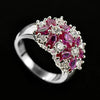 Wholesale Elegant Geometric Copper Ring With Zirconia For Women