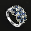Wholesale Elegant Geometric Copper Ring With Zirconia For Women
