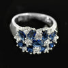 Wholesale Elegant Geometric Copper Ring With Zirconia For Women