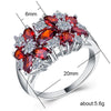 Wholesale Elegant Geometric Copper Ring With Zirconia For Women