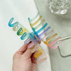 Wholesale Elegant Geometric Handmade Plastic And Resin Shark Clip For Women