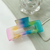 Wholesale Elegant Geometric Handmade Plastic And Resin Shark Clip For Women