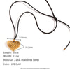 Wholesale Elegant Geometric Heart Pendant Necklace For Women Stainless Steel And Titanium Steel 18K Gold Plated