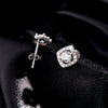 Wholesale Elegant Geometric S925 Sterling Silver Diamond Earrings For Women