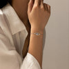 Wholesale Elegant Geometric S925 Sterling Silver Electroplated Eye Bracelet For Women