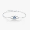 Wholesale Elegant Geometric S925 Sterling Silver Electroplated Eye Bracelet For Women