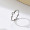 Wholesale Elegant Geometric Stainless Steel Electroplated Ring For Women And Unisex