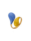 Wholesale Elegant Geometric Stainless Steel Goldplated Women's Ring