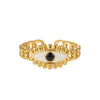 Wholesale Elegant Geometric Stainless Steel Goldplated Women's Ring
