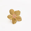 Wholesale Elegant Geometric Stainless Steel Goldplated Women's Ring