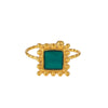 Wholesale Elegant Geometric Stainless Steel Goldplated Women's Ring