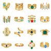 Wholesale Elegant Geometric Stainless Steel Goldplated Women's Ring